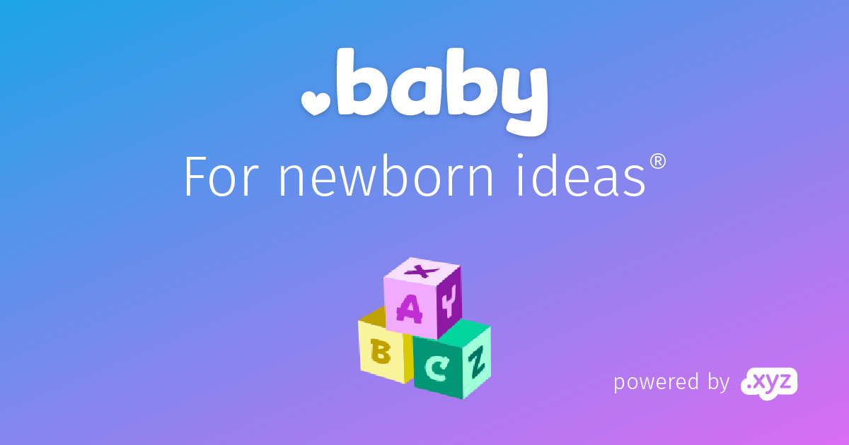 .baby domain logo