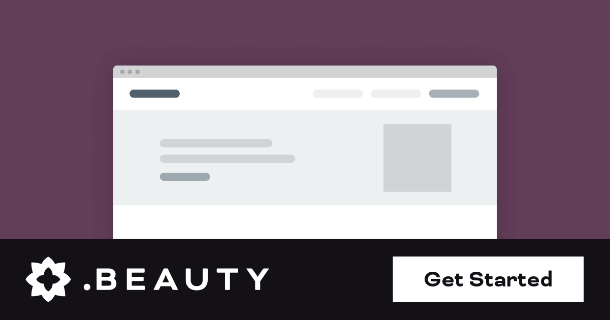 .beauty domain logo